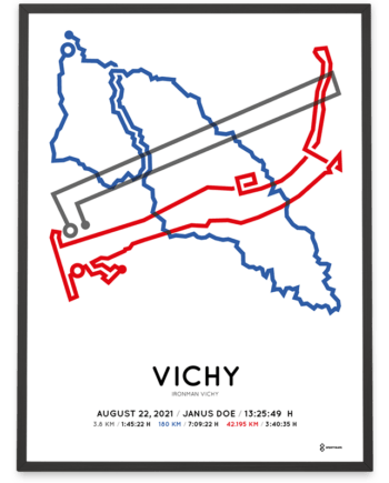 2021 Ironman Vichy parcours print