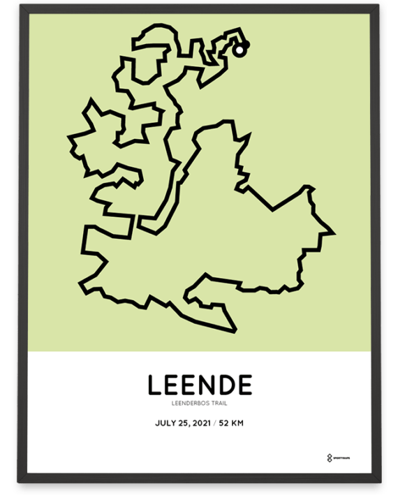 2021 Leenderbos Trail 52km parcours poster