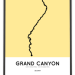Grand Canyon Rim to Rim Kaibab Trail poster