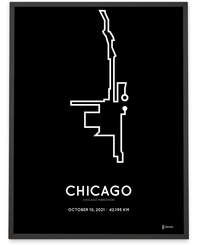 2021 Chicago marathonermap