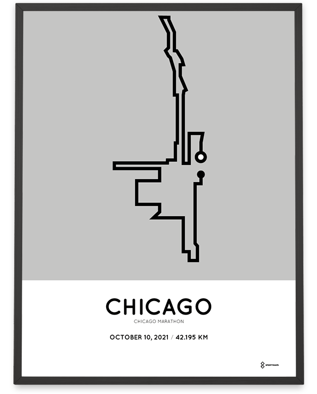 2021 Chicago marathon sportmap racetrace