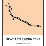 2021 Great North Run course poster