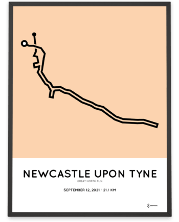 2021 Great North Run course poster