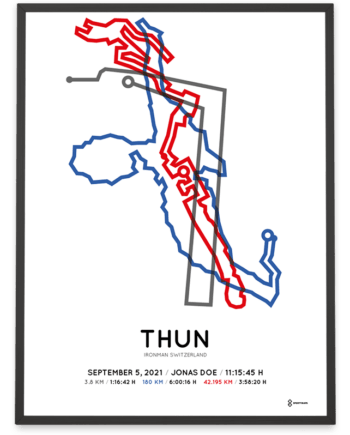 2021 Ironman Switzerland strecke poster