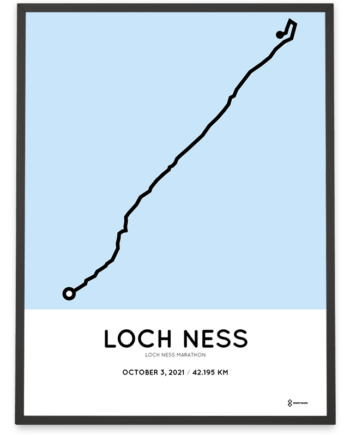 2021 Loch Ness Marathon course poster