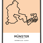 2021 Münster marathon strecke poster