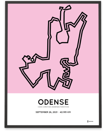 2021 Odense HCA marathon course poster