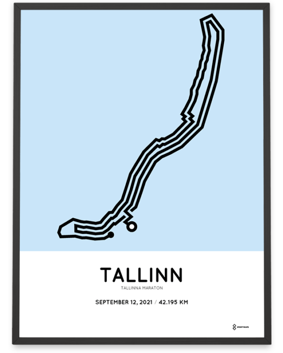 2021 Tallinna maraton course poster