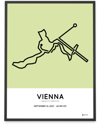 2021 Vienna City Marathon course poster