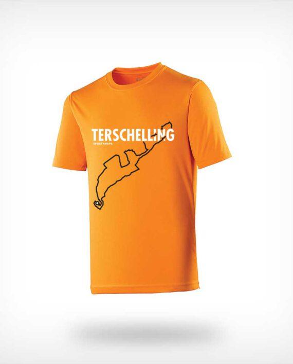 Berenloop Sportymaps running shirt man orange