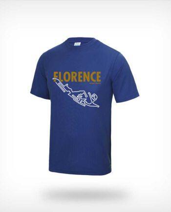Florence Marathon running shirt men blue