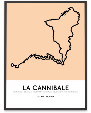 La Cannibale Sportymaps parcours poster