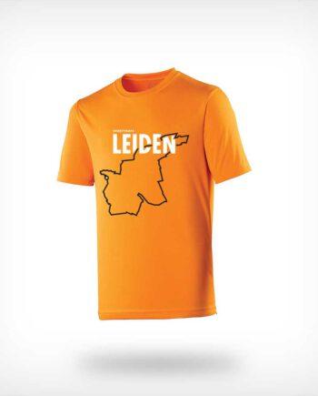 Leidenn marathon course running-shirt orange