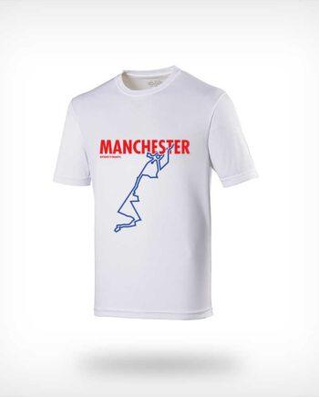 Manchester marathon course running shirt Sportymaps man