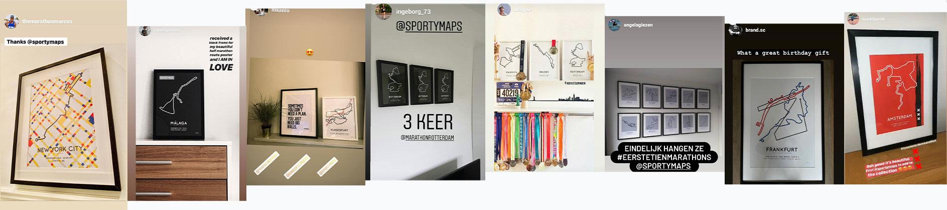 Sportymaps customers on instagram