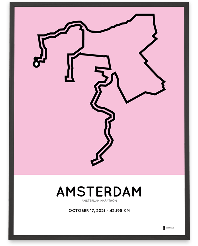 2021 Amsterdam marathon Sportmap