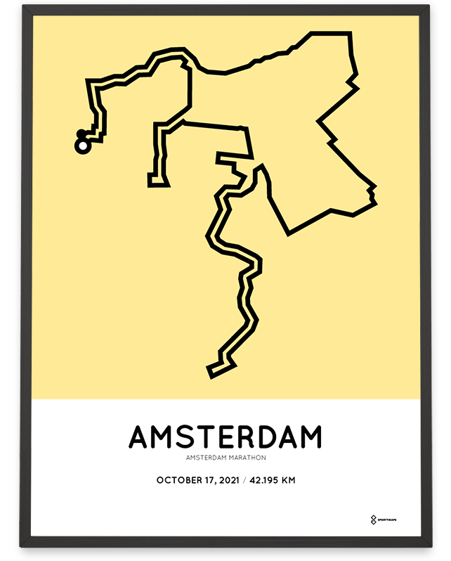 2021 Amsterdam marathoner map 2021 Amsterdam marathoner map