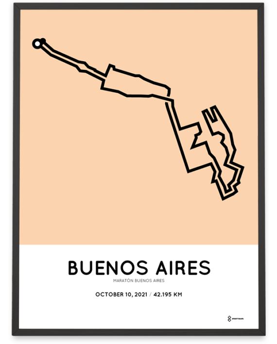 2021 Maratón Buenos Aires course poster