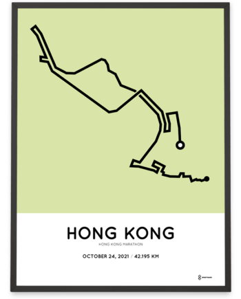 2021 Hong Kong Marathon course poster