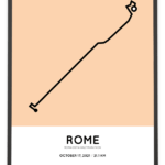 2021 Roma Ostia half marathon Sportymaps print