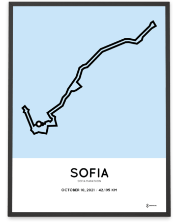 2021 Sofia Marathon course poster