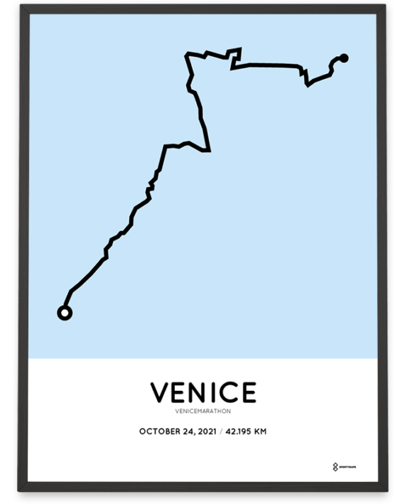 2021 Venicemarathon parcours poster