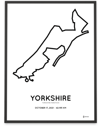 2021 Yorkshire marathon course poster