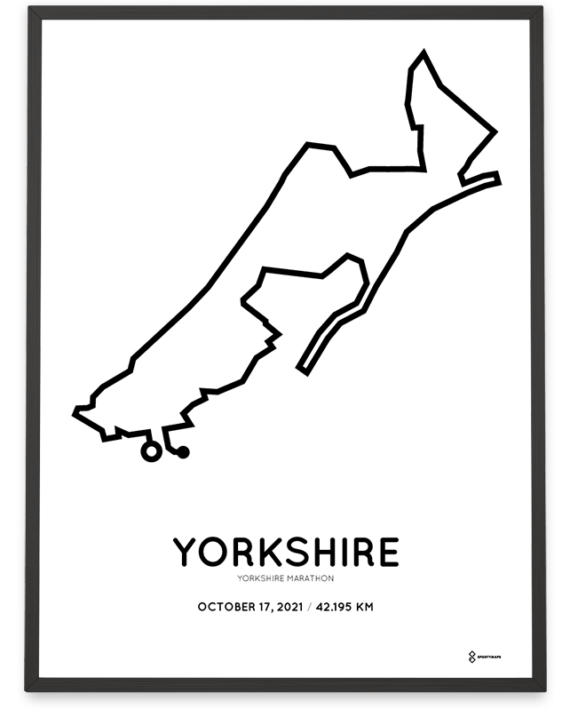 2021 Yorkshire marathon course poster