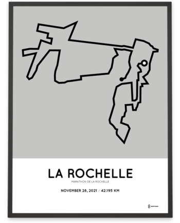2021 Marathon de la Rochelle parcours poster
