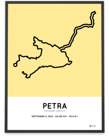 2021 Petra desert marathon rroutemap print