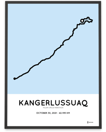 2021 Polar Circle marathon course poster