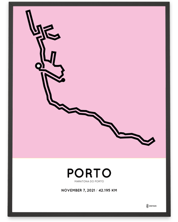 2021 Maratona do Porto course poster