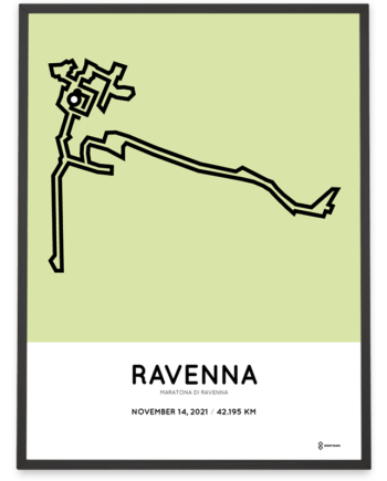 2021 Ravenna mararthon course poster