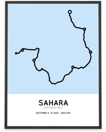 2021 Marathon des Sables parcours poster