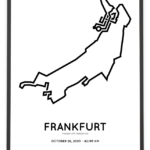 2003 Frankfurt marathon course poster