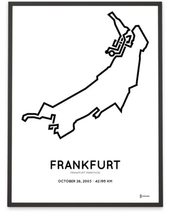 2003 Frankfurt marathon course poster