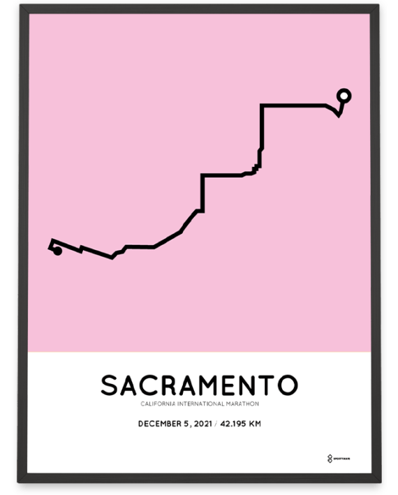 2021 California International Marathon course poster