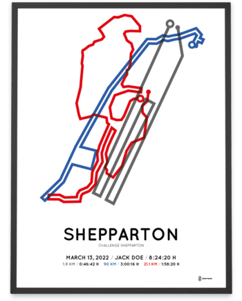 2022 Challenge Shepparton course poster