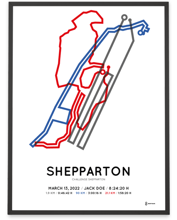 2022 Challenge Shepparton course poster