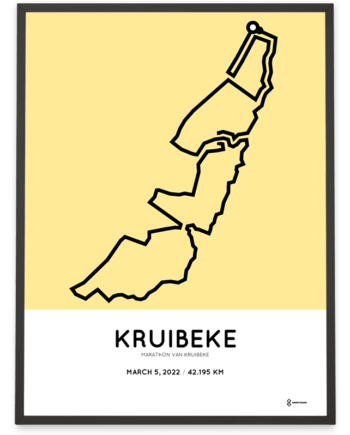2022 Marathon van Kruibeke parcours poster