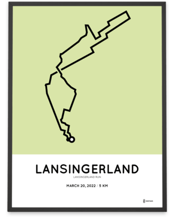 2022 Lansingerland run 5km sportumaps poster