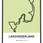 2022 Lansingerland run half marathon Sportymaps parcours poster