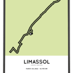 2022 Limassol marathon course poster