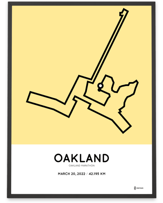 2022 Oakland marathonermap Sportymaps