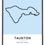 2022 Taunton marathon course print