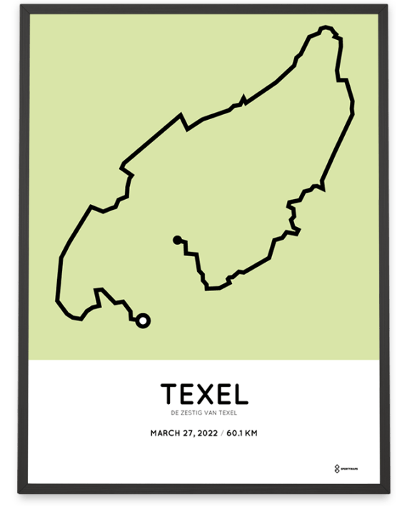 2022 de zestig van texel parcours poster