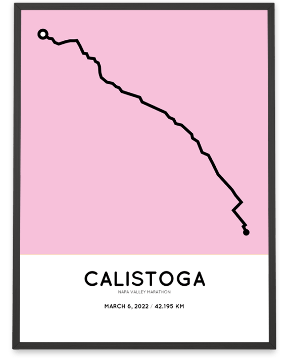 2022 napa valley marathon coursemap print