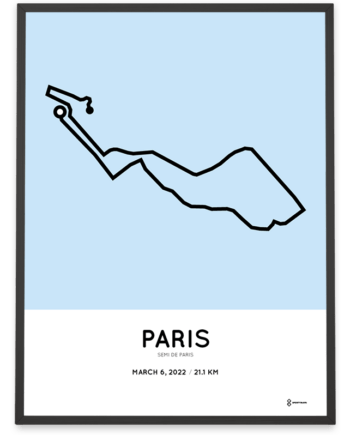 2022 Semi de Paris parcours poster