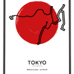 2022 tokyo marathon special edition course poster