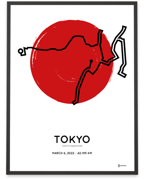 2022 tokyo marathon special edition course poster